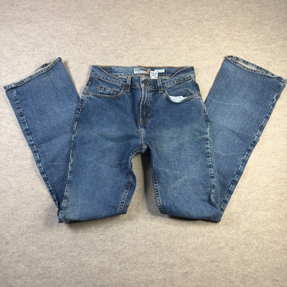 Old Navy Womens Stretch Bootcut Jeans Blue Denim Size 6 Long Medium Wash Midrise